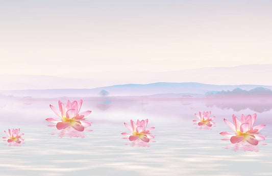 Floating Lotus Wallpaper Mural