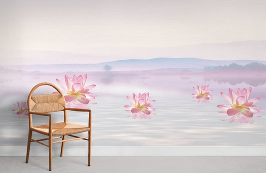 Floating Lotus Wallpaper Mural