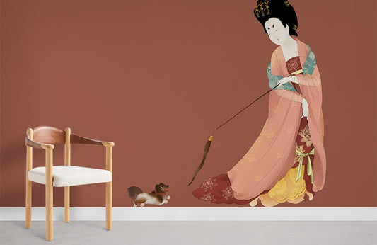 Chinese Lady of Tang Dynasty Wallpaper Mural